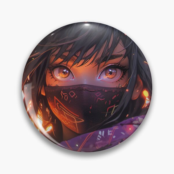 Item preview, Ninja Mask Anime Girl designed and sold by bubblegoth.
