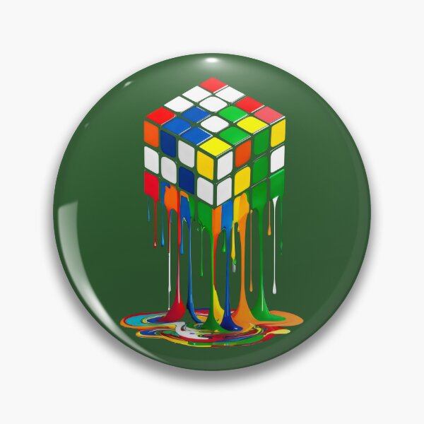 Item preview, Melting Rubik's Cube. designed and sold by MyHappyArtShop.