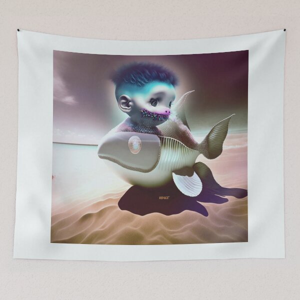 Item preview, Martian Fish Boy - The Adventure Beyond the Red Seas - dePace' designed and sold by mrpropcake.