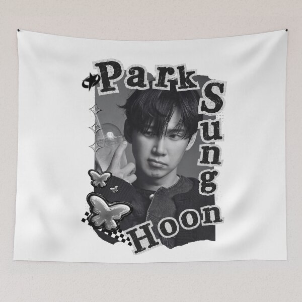 Item preview, Park Sung-hoon Korean Actor Black and White Collage Design designed and sold by AJUNICE STUDIO.