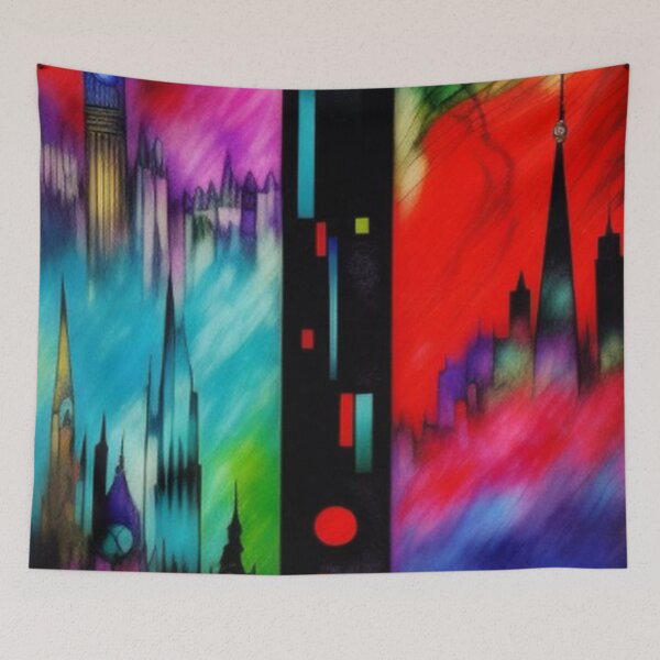 Item preview, Abstract City Art designed and sold by TheDarkWardrobe.