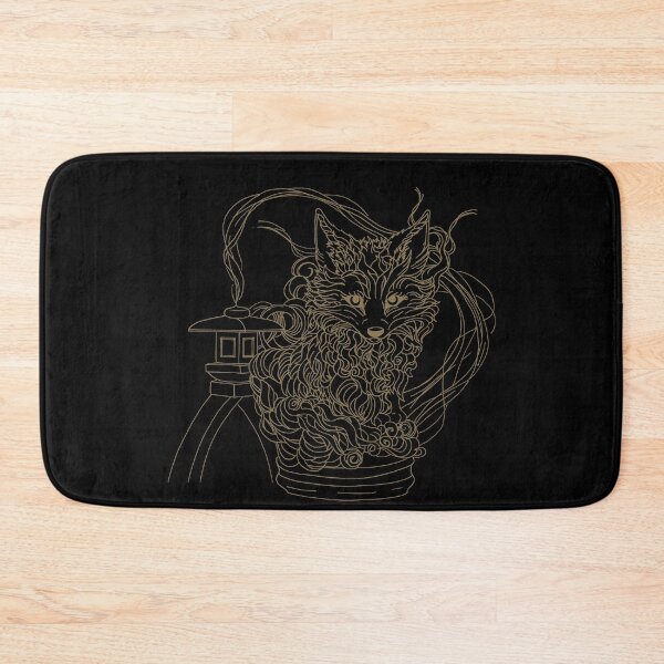 Item preview, Kitsune - Fox Spirit Animal - Gold Ink designed and sold by RowenaTmT.