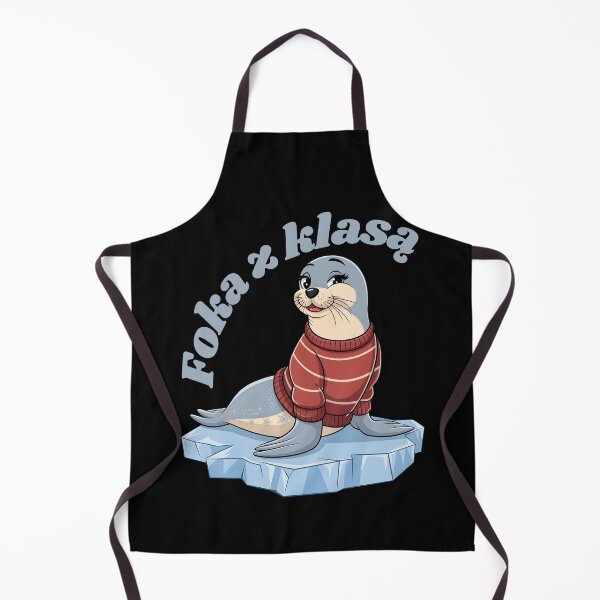 Item preview, Urocza foka w sweterku na lodowej krze - Foka z klasą, Prezent dla Morsa designed and sold by IceBathDESIGNS.