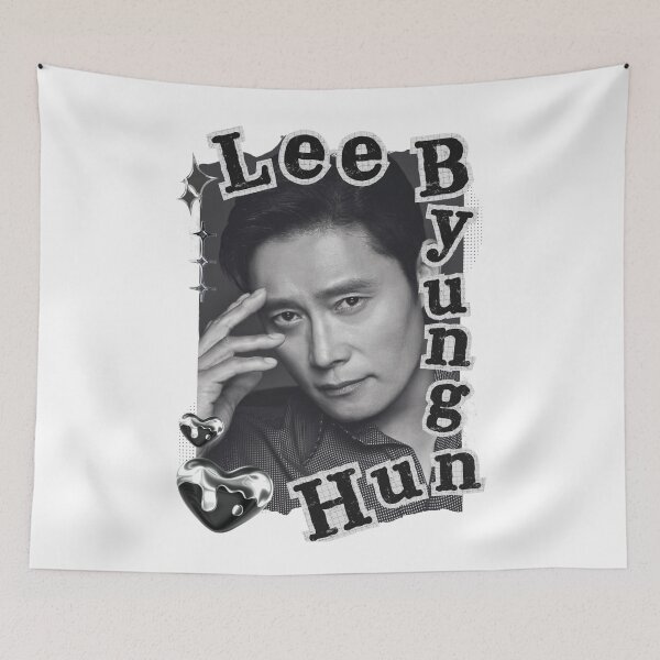 Item preview, Lee Byung-hun Korean Actor Black and White Collage Design designed and sold by AJUNICE STUDIO.