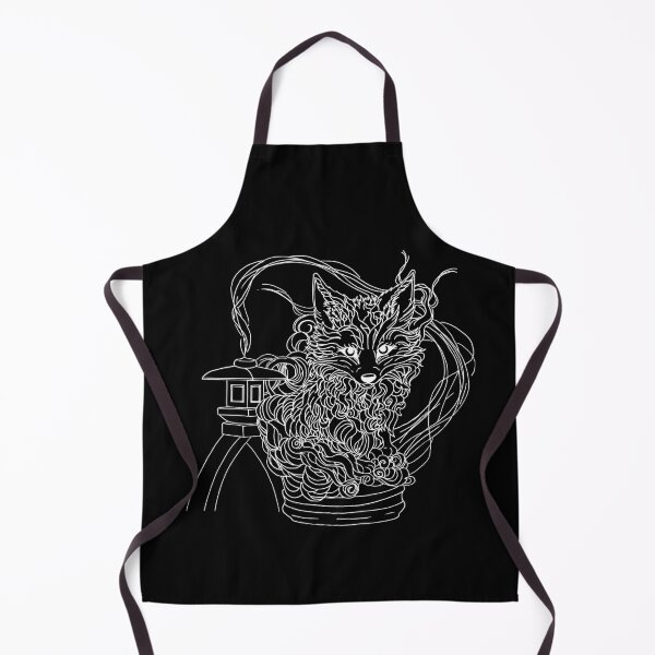 Item preview, Kitsune - Fox Spirit Animal - White Ink designed and sold by RowenaTmT.