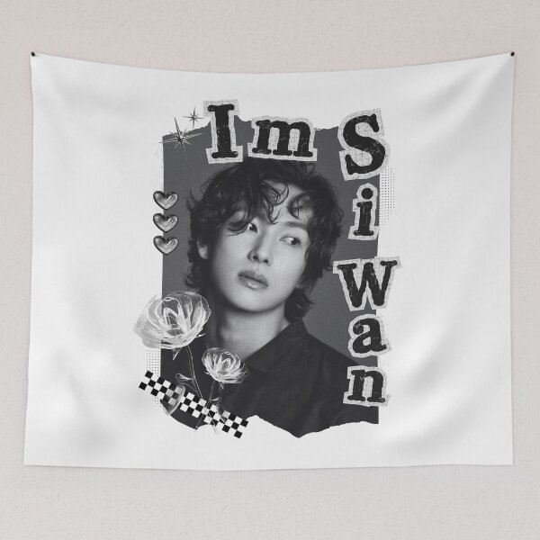 Item preview, Im Si-wan Korean Actor Black and White Collage Design ZE:A designed and sold by AJUNICE STUDIO.