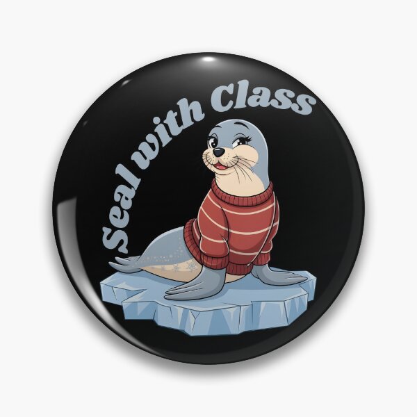Item preview, Cute Seal with Sweater on Iceberg - Seal with Class, Ice Bath   designed and sold by IceBathDESIGNS.