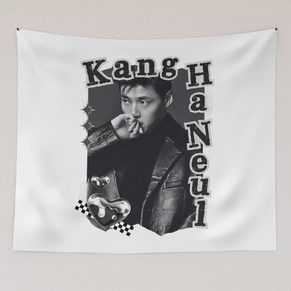Item preview, Kang Ha-neul Korean Actor Black and White Collage Design designed and sold by AJUNICE STUDIO.