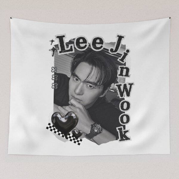 Item preview, Lee Jin-wook Korean Actor Black and White Collage Design designed and sold by AJUNICE STUDIO.
