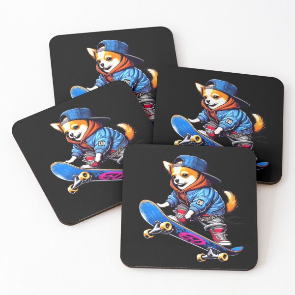 Item preview, Funny Chihuahua Skateboard Dog Skating Dog Lover Graphic designed and sold by Creat-Des.