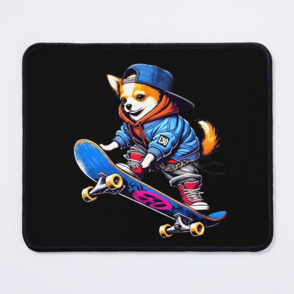 Item preview, Funny Chihuahua Skateboard Dog Skating Dog Lover Graphic designed and sold by Creat-Des.