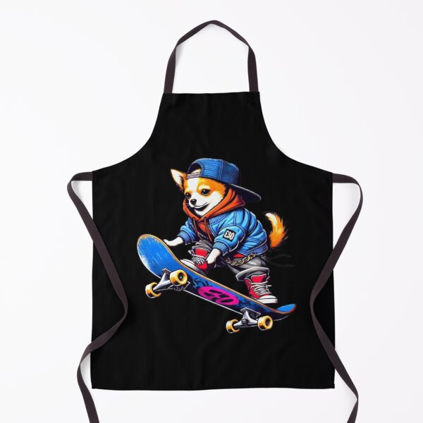 Item preview, Funny Chihuahua Skateboard Dog Skating Dog Lover Graphic designed and sold by Creat-Des.
