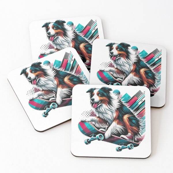 Item preview, Skateboarding Australian shepherd designed and sold by maistendencias.