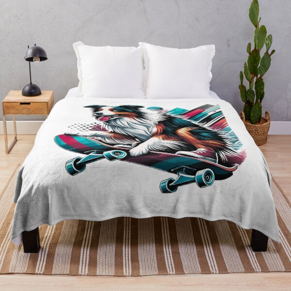 Item preview, Skateboarding Australian shepherd designed and sold by maistendencias.