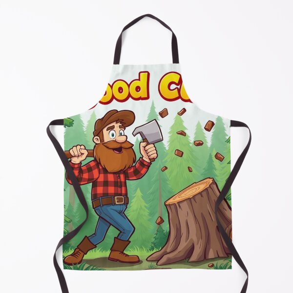 Item preview, A lumberjack cutting a tree in the forest with the inscription: good cut designed and sold by timedesignkardi.