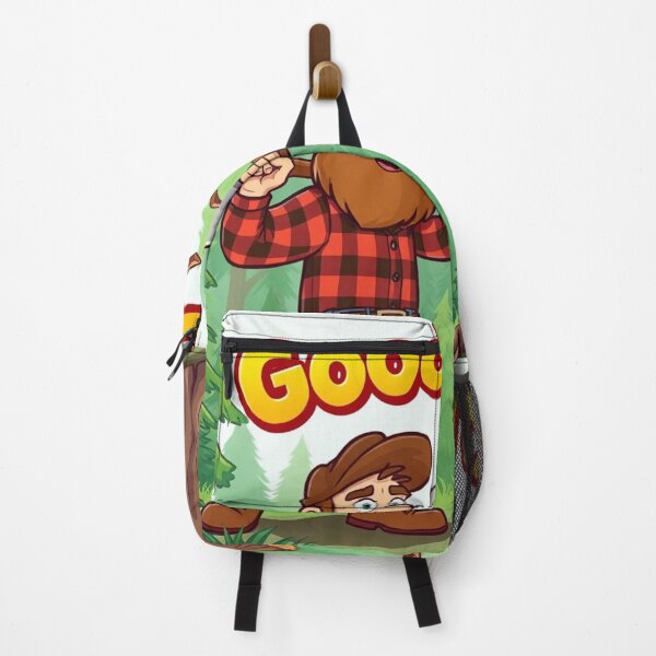 Item preview, A lumberjack cutting a tree in the forest with the inscription: good cut designed and sold by timedesignkardi.