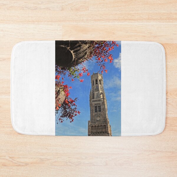 Item preview, Bruges Belfry with Flowers - Bruges, Belgium designed and sold by Photographic Memories.