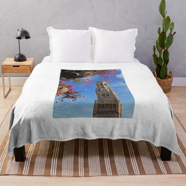 Item preview, Bruges Belfry with Flowers - Bruges, Belgium designed and sold by Photographic Memories.