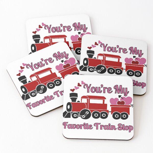Item preview, You're My Favorite Train Stop, best gift for valentine's day for train crew designed and sold by FelkMariShop.