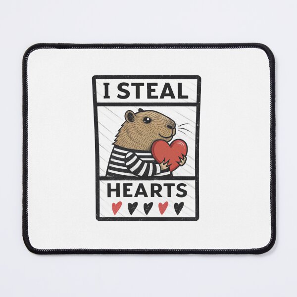 Item preview, I Steal Hearts Capybara - Cute and Funny Capybara Design designed and sold by Colorful-Garden.