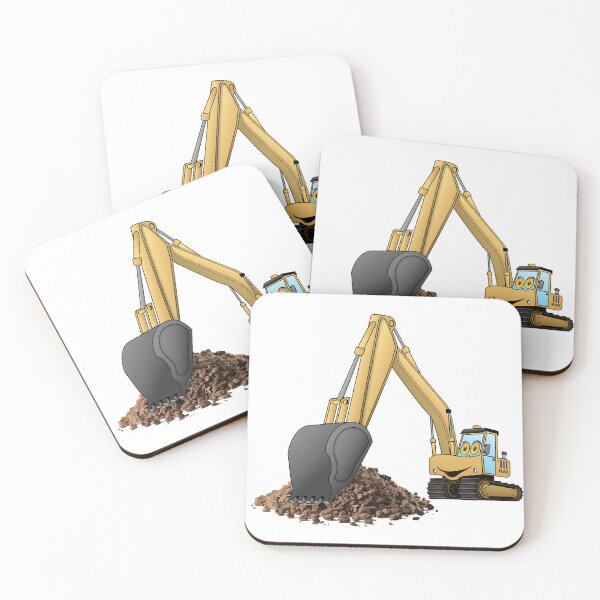 Item preview, Excavator bucket crane cartoon  designed and sold by Scott Hayes.