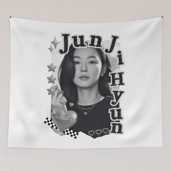 Item preview, Jun Ji-hyun Korean Actress Black and White Collage Design designed and sold by AJUNICE STUDIO.