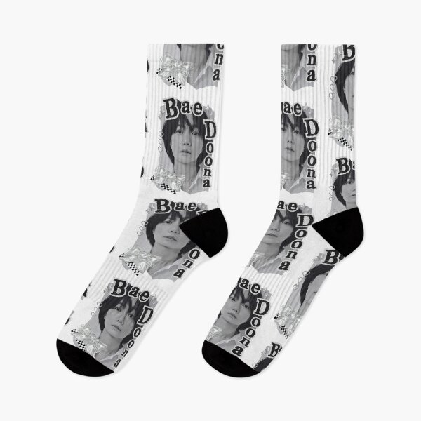 Item preview, Bae Doon Korean Actress Black and White Collage Design designed and sold by AJUNICE STUDIO.