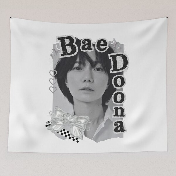 Item preview, Bae Doon Korean Actress Black and White Collage Design designed and sold by AJUNICE STUDIO.