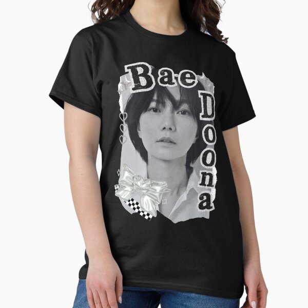 Item preview, Bae Doon Korean Actress Black and White Collage Design designed and sold by AJUNICE STUDIO.