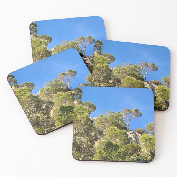 Item preview, Macchia Mediterranea Maquis Shrubland Sunny Green Pines designed and sold by Quoppidou.