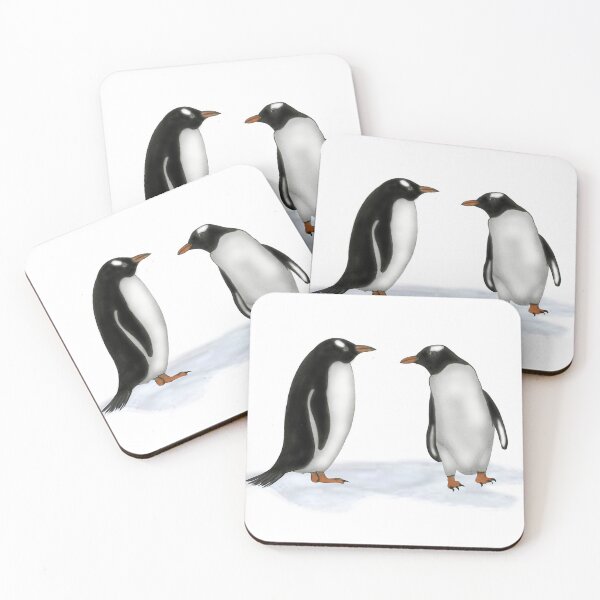 Item preview, Two Gentoo Penguins designed and sold by ArtAndBliss.