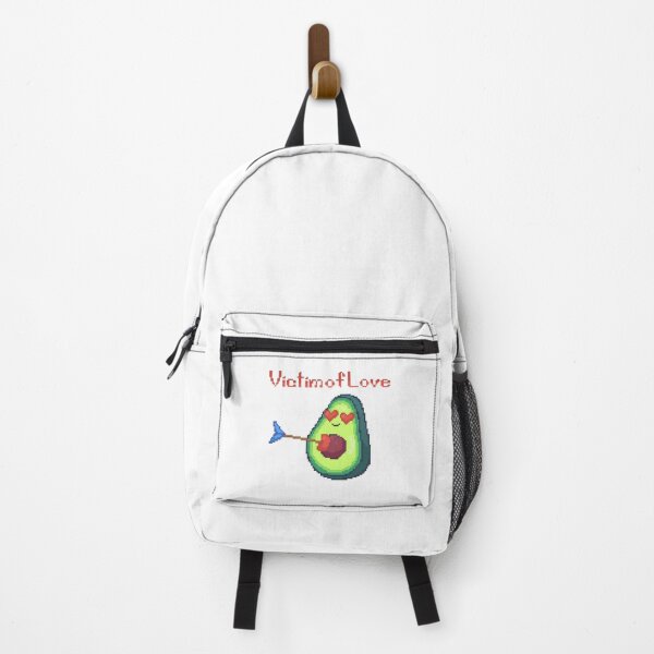 Item preview, pixel art of kawaii avocado arrowed by cupid with a heart arrow victim of love designed and sold by ZerpaGiovanna.