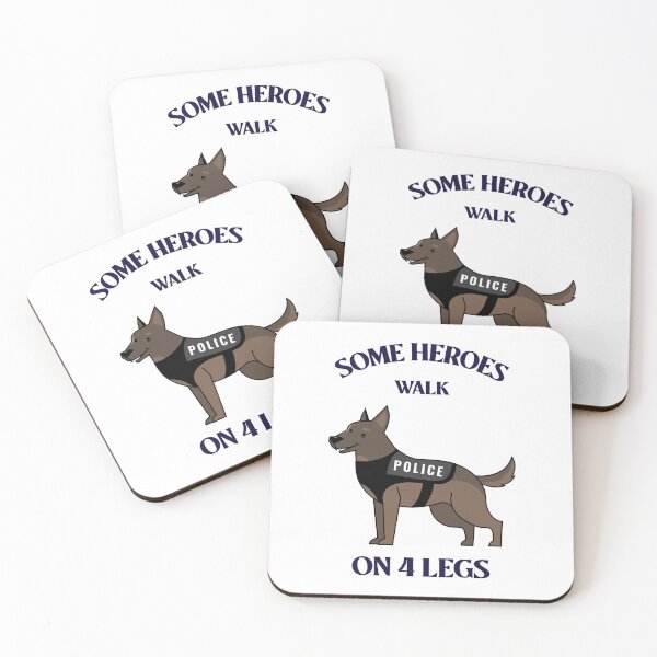 Item preview, "Some Heroes Walk on Four Legs: Honoring K9s" K9 Police Dog Tshirt  designed and sold by Kaehaniz.