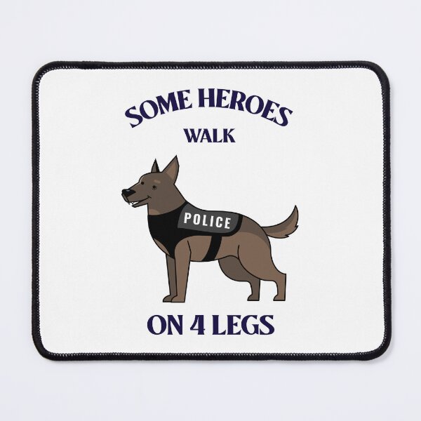 Item preview, "Some Heroes Walk on Four Legs: Honoring K9s" K9 Police Dog Tshirt designed and sold by Kaehaniz.