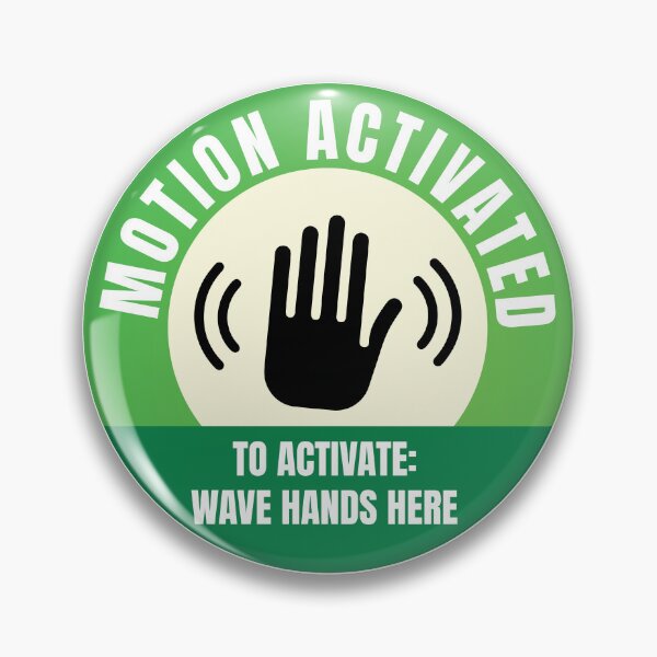Item preview, Motion Activated Sign To Activate wave hands here Prank designed and sold by iziHumor.