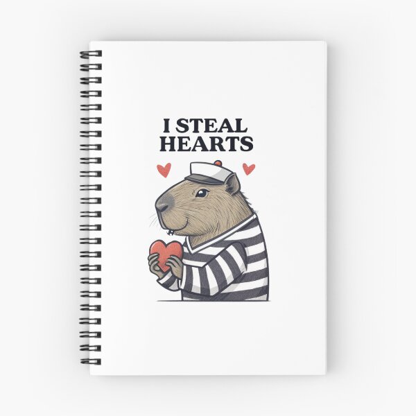 Item preview, I Steal Hearts Capybara - Cute and Funny Capybara Design designed and sold by Colorful-Garden.