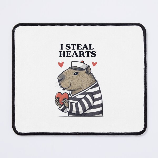 Item preview, I Steal Hearts Capybara - Cute and Funny Capybara Design designed and sold by Colorful-Garden.