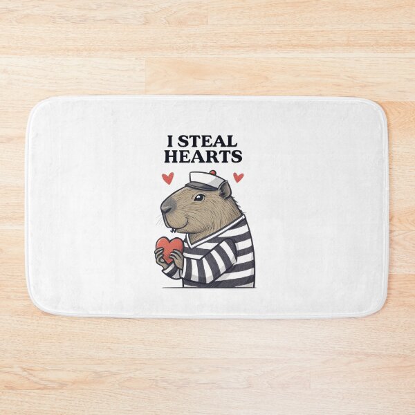 Item preview, I Steal Hearts Capybara - Cute and Funny Capybara Design designed and sold by Colorful-Garden.