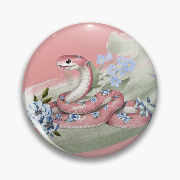 Item preview, Year of the Snake ornamental snake with flowers designed and sold by Lunar009.