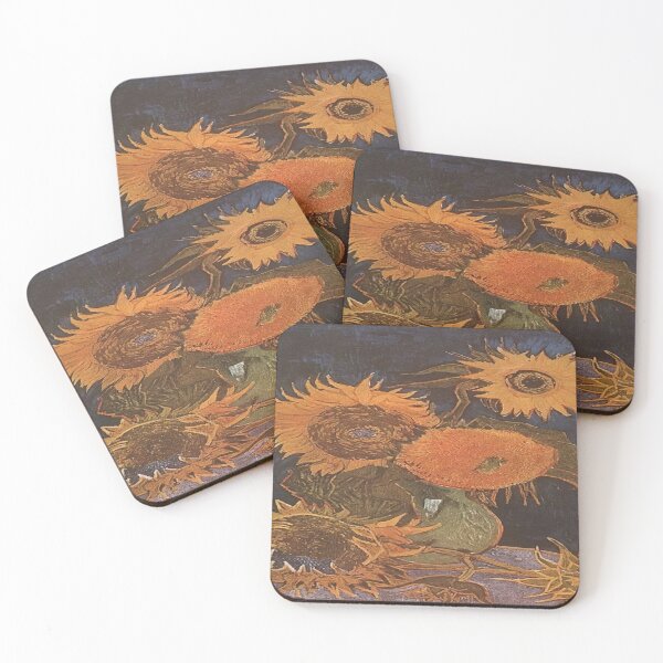 Item preview, Still Life Vase With Five Sunflowers designed and sold by irynaartbyim.