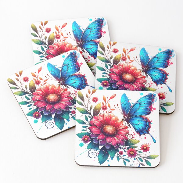 Item preview, flower splendor and butterfly designed and sold by PixelParadies.