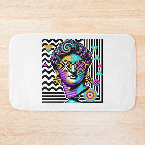 Item preview, Retro Neon Abstract Bust Art designed and sold by DrawHandArt.