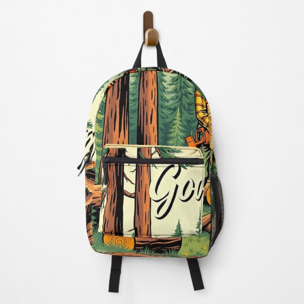 Item preview, A lumberjack cutting a tree in the forest with the inscription: good cut designed and sold by timedesignkardi.