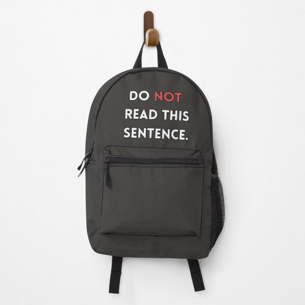 Item preview, "Do Not Read This Sentence" Design with Funny Quote designed and sold by ModernDesigning.