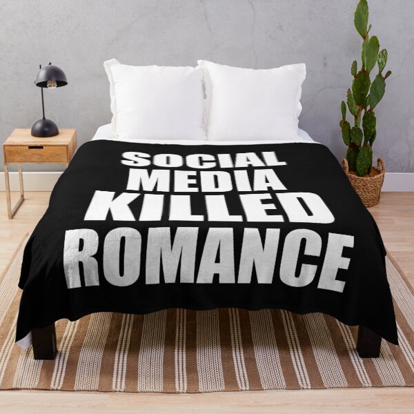 Item preview, Social Media Killed Romance Back designed and sold by clothesy7.