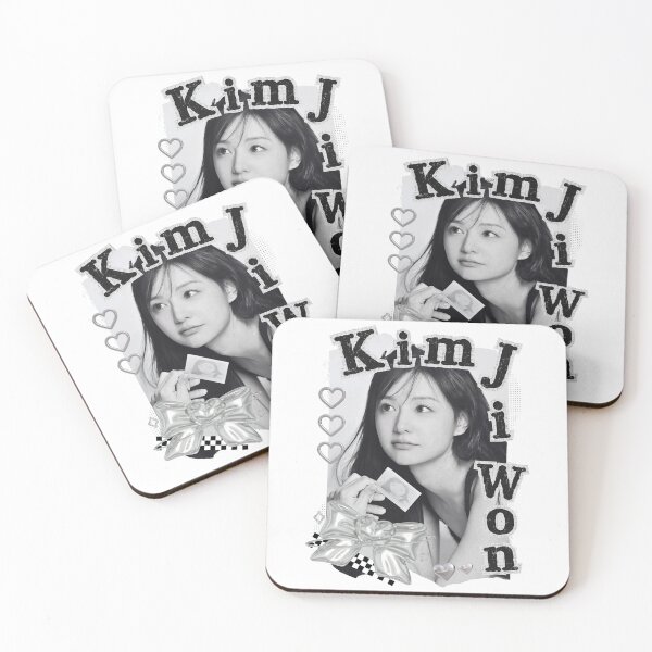 Item preview, Kim Ji-won Korean Actress Black and White Collage Design designed and sold by AJUNICE STUDIO.