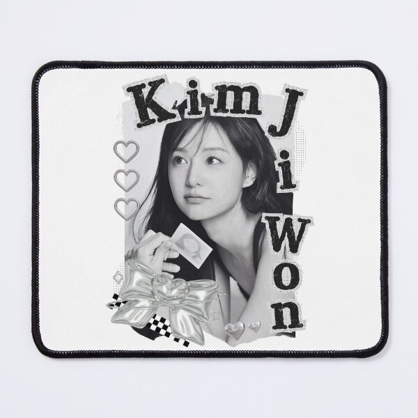 Item preview, Kim Ji-won Korean Actress Black and White Collage Design designed and sold by AJUNICE STUDIO.