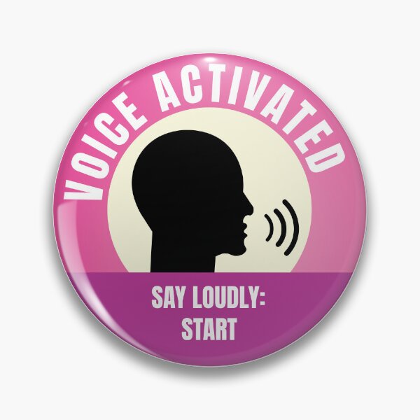 Item preview, Voice Activated Sign Say Loudly Start Pink funny Prank designed and sold by iziHumor.