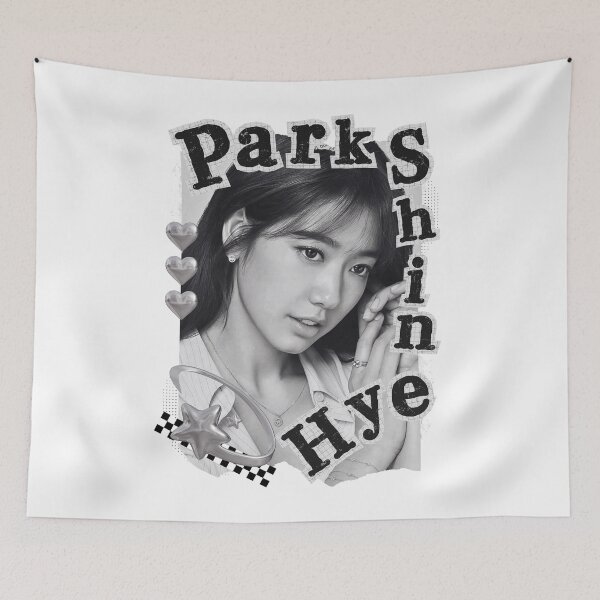 Item preview, Park Shin-hye Korean Actress Black and White Collage Design designed and sold by AJUNICE STUDIO.