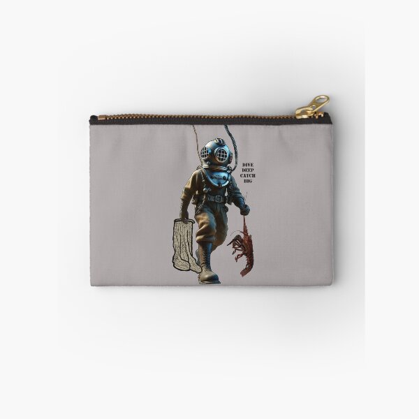 Item preview, Helmet Diving Diver Catching a Spiny Lobster Underwater URM designed and sold by urmaddad.